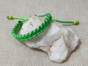 pulseras macramé verde